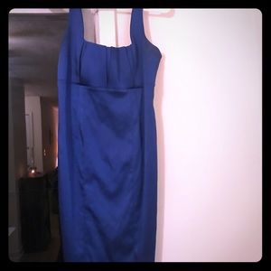 Gorgeous royal blue calvin klein silky sexy dress